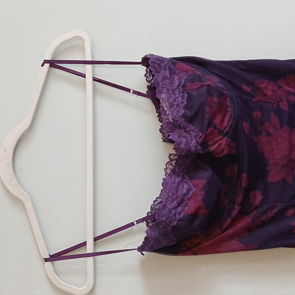 House Of CB Aiza Grape Floral Print Maxi Dress Size L+ - Picture 8 of 16